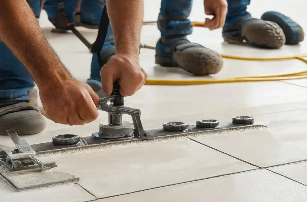 Levelmac richtig einsetzen: Laschen, Kappen und Abstände für planebene Großformate