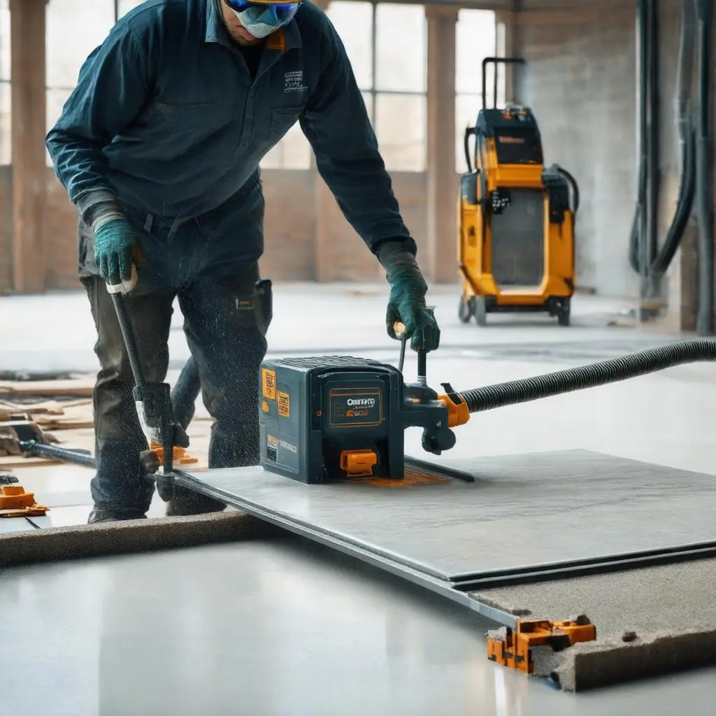 auf dem Bild ist eine Baustelle im Innenraum zu sehen