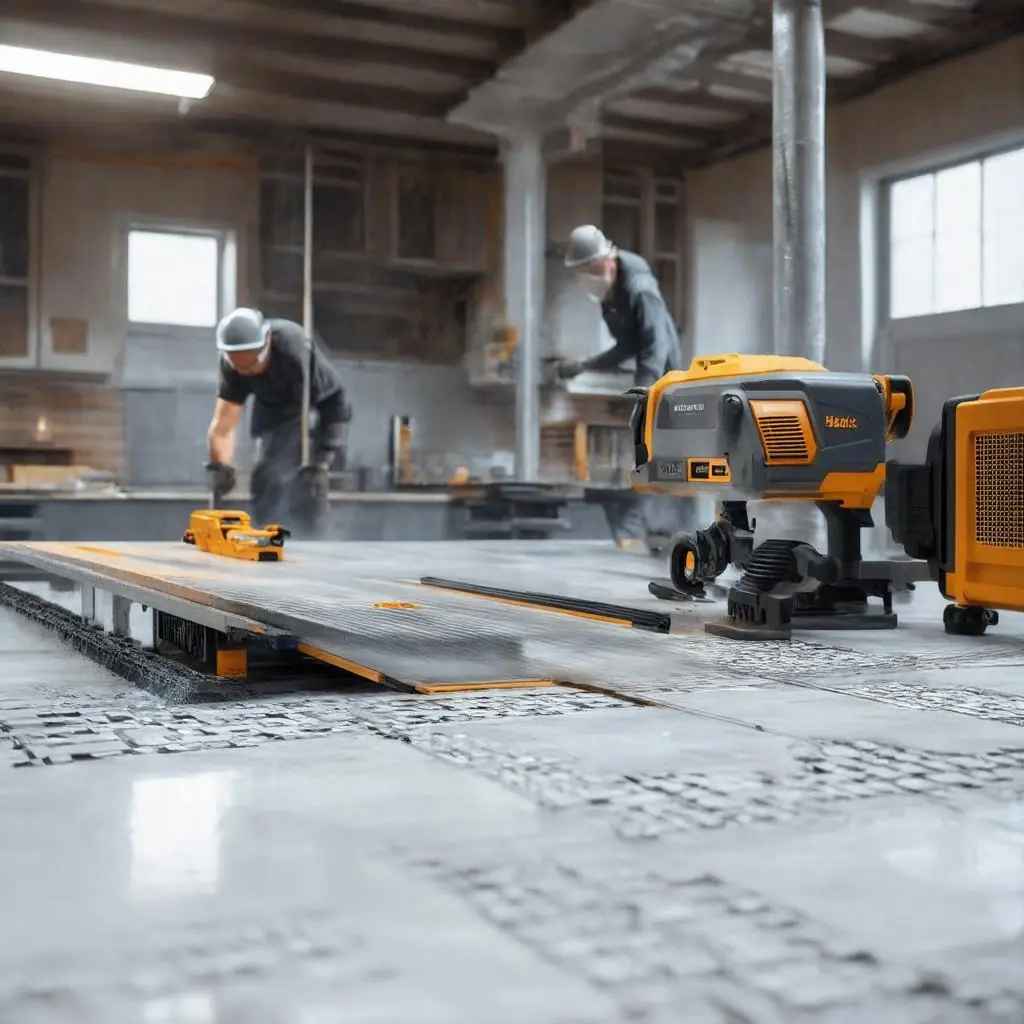 Schneiden einer Fliese