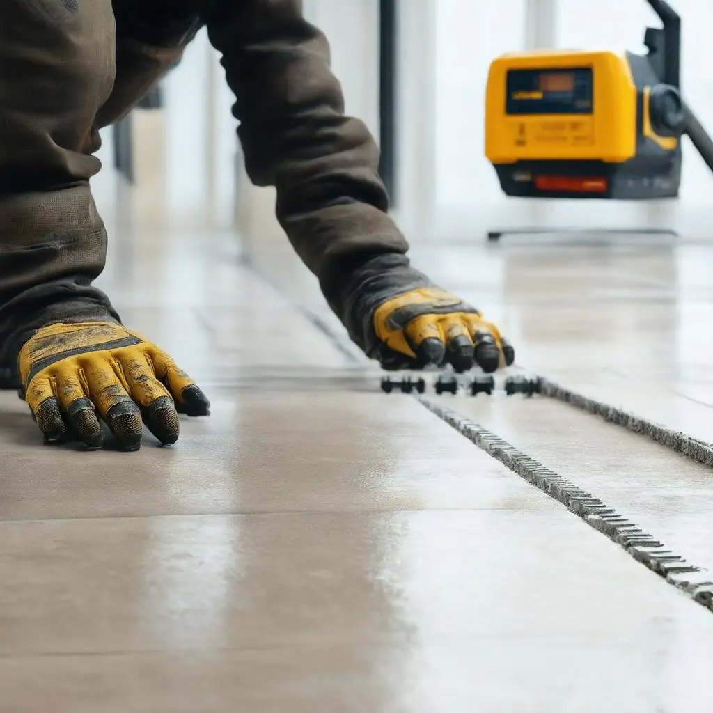 Ebenheit mit großformaten und Nivellierssystemen