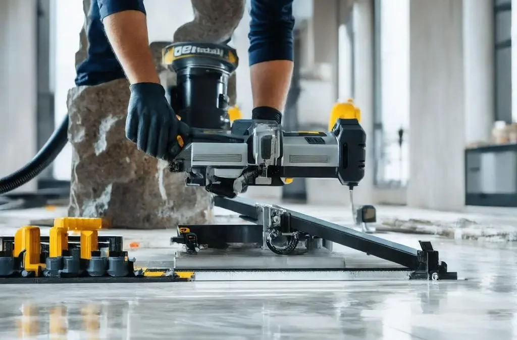 Profi-Setup für Fliesenleger: Zuschnitt, Bohren, Nivellieren und Staubmanagement wirtschaftlich planen