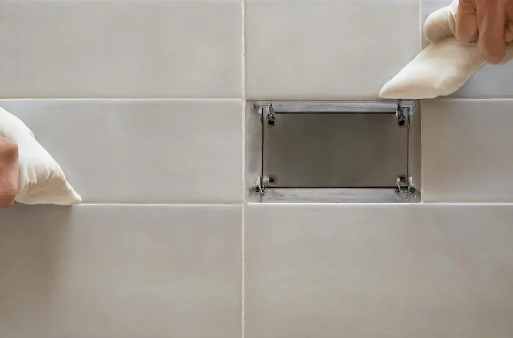 Befliesbare Drückerplatten: Normgerechte Planung und präzise Montage für ein nahtloses Fliesenbild