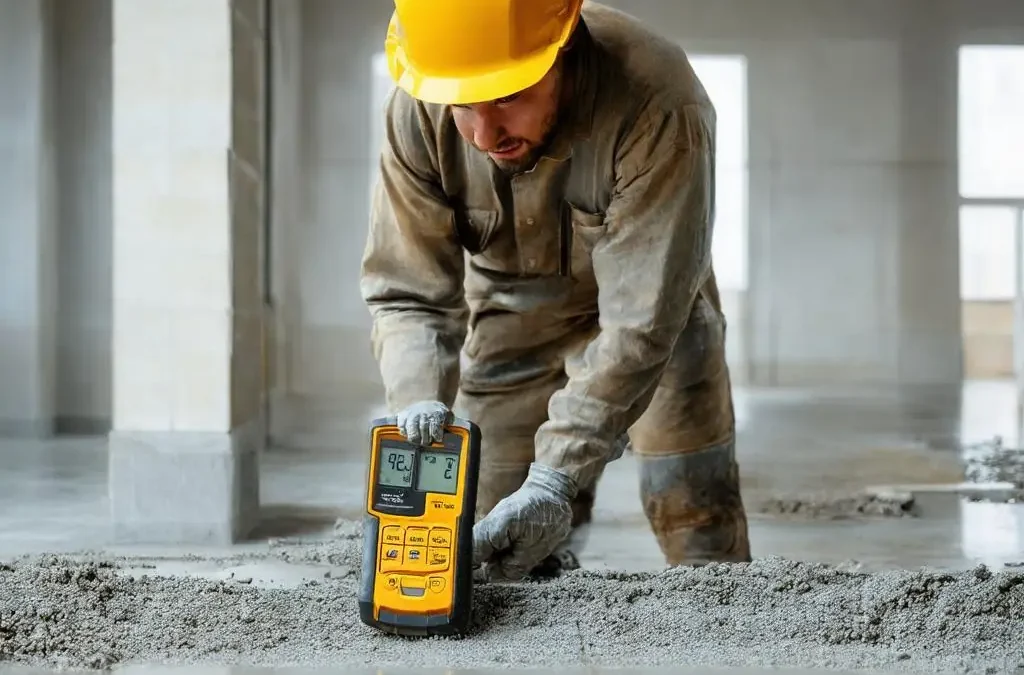 Feuchtemessung auf der Baustelle: Warum sie vor der Fliesenverlegung unverzichtbar ist