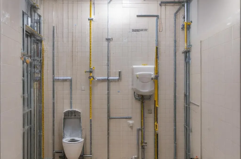 Urinal-Vorwand vor Abdichtung und Fliesenbelag prüfen