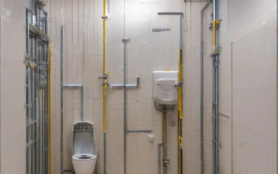 Urinal-Vorwand vor Abdichtung und Fliesenbelag prüfen